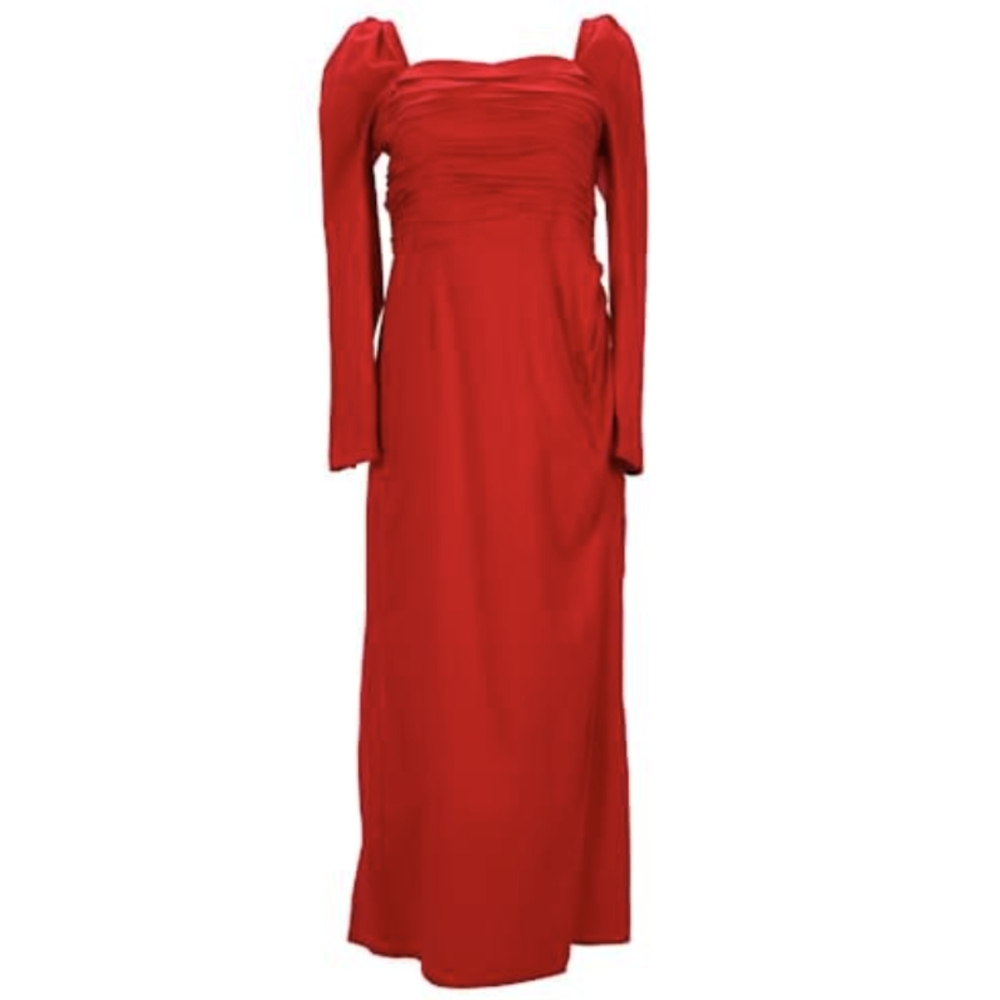 Reformation midi red dress